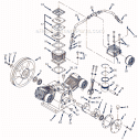 Page B Diagram and Parts List for DP4460TA 2005 Campbell Hausfeld Compressor